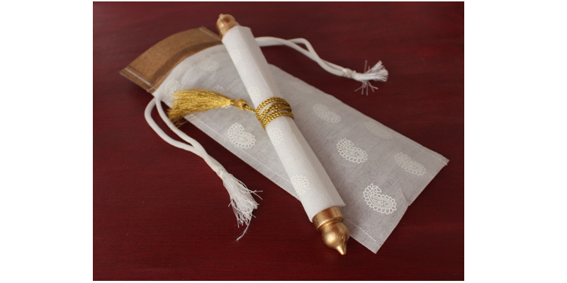 rouleau mariage luxe 